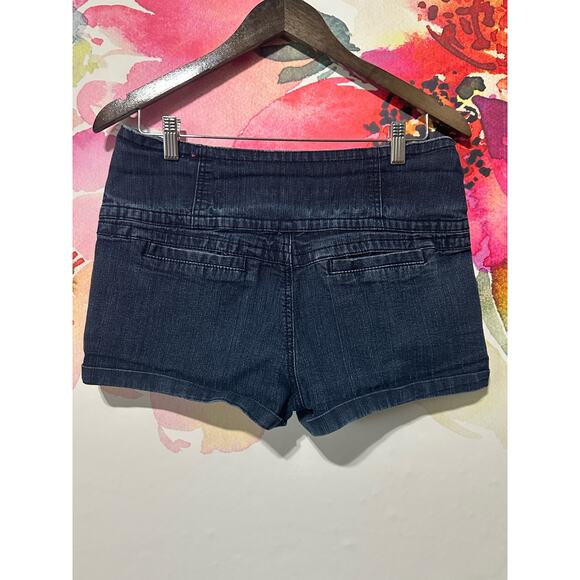 Almost Famous Jean Shorts - Size 13 - Color Dark Blue - Picture 5 of 7